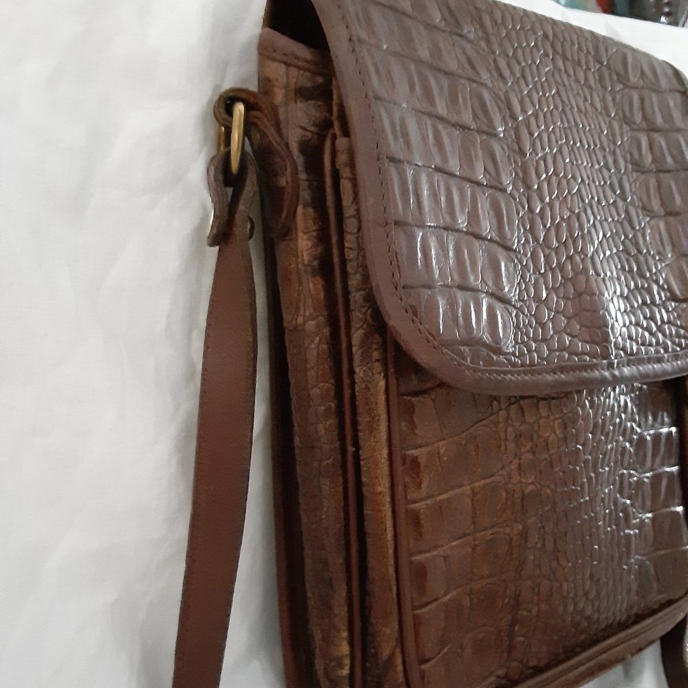 Vintage croc alligator cross body bag Brahmin - Picture 5 of 16